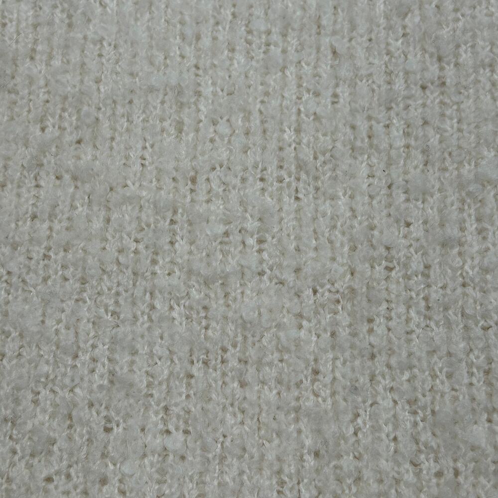 Free People Alpaca Blend Cream Bouclé V-Neck Sweater Women's Large - Picture 4 of 8